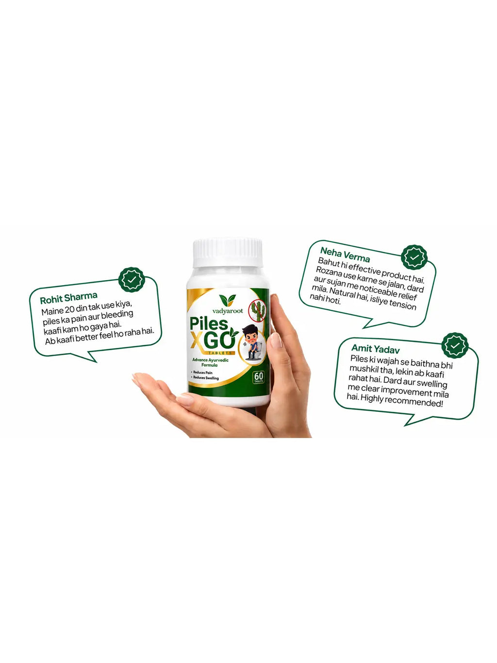 Vadyaroot Herbal Blend | 60 Tablets | 30 Day Pack